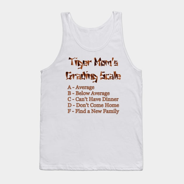 Tiger Mom's Grading Scale Tank Top by Naves